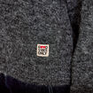 Gilet ample manches longues gris fonc&eacute; femme