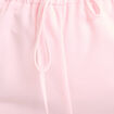 Pantalon large taille &eacute;lastiqu&eacute;e rose clair femme