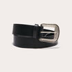 Ceinture large boucle western noir femme