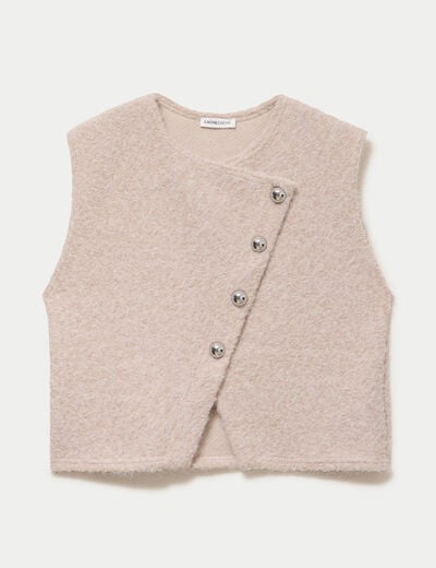 Gilet sans manches sable femme