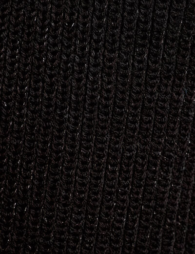 Pull manches longues noir femme
