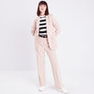 Pantalon city large sable femme