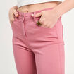 Jeans slim 5 poches vieux rose femme
