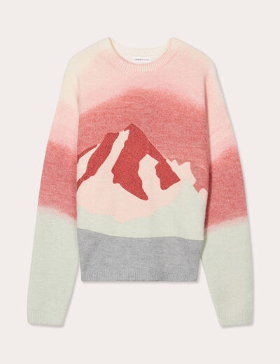 Pull manches longues vert pastel femme