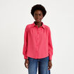 Chemise ample manches longues vichy rouge cerise femme