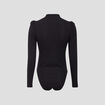 Body manches longues noir femme