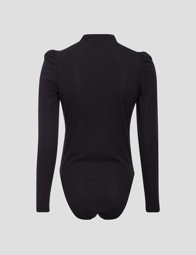 Body manches longues noir femme