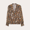 Blouse manches longues beige femme