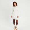 Robe pull droite camionneur ecru femme