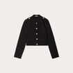 Veste avec boutons noir femme