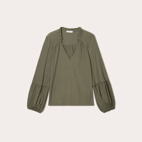 blouse manches longues vert kaki femme Blouse manches longues vert kaki femme