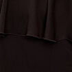 Robe longue droite volants noir femme