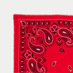 Foulard rouge femme