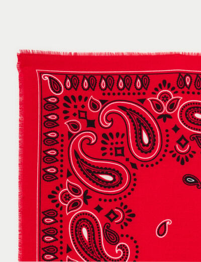 Foulard rouge femme