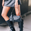 Sac port&eacute; &eacute;paule noir femme