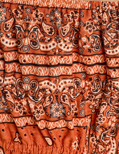 Débardeur bretelles fines terracotta femme