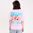 Top oversize manches courtes longues rose poudr&eacute;e femme