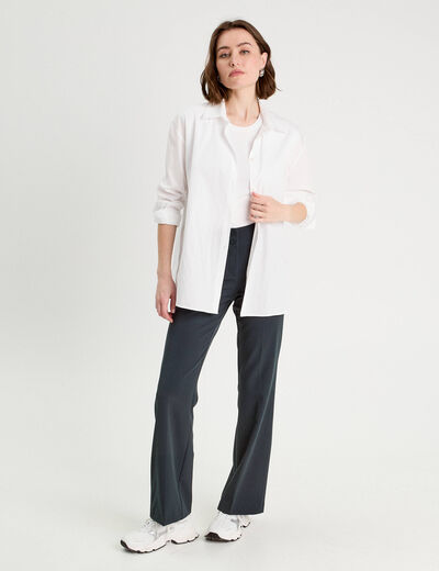 Pantalon flare vert femme