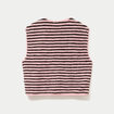 Gilet sans manches effet bouclette rose clair femme