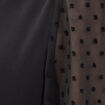 Blouse manches 3/4 noir femme