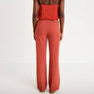 Pantalon bootcut taille standard vieux rose femme