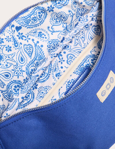 Sac banane bleu electrique femme