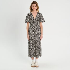 robe longue evasee blanc femme Robe longue évasée blanc femme