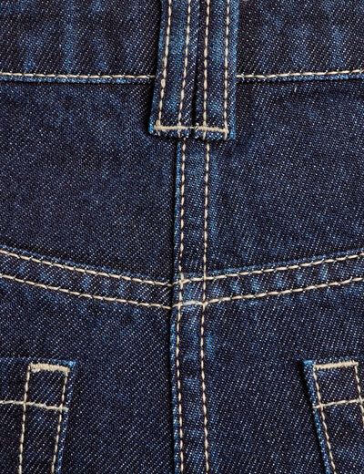 Jeans large denim brut femme