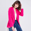 Veste esprit blazer droite rose fushia femme