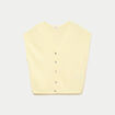 Gilet sans manches jaune clair femme