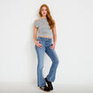 Jean bootcut taille basse denim triple stone femme