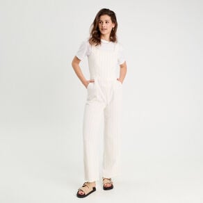 combinaison pantalon bretelles blanc femme Combinaison pantalon bretelles blanc femme