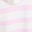 Pull à capuche manches longues rose poudrée femme