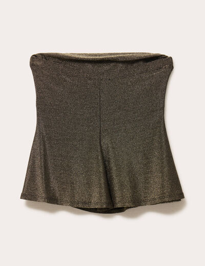 Bustier sans manches couleur or femme