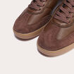 Baskets basses marron femme