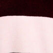 Polo manches longues col chemise bordeaux femme