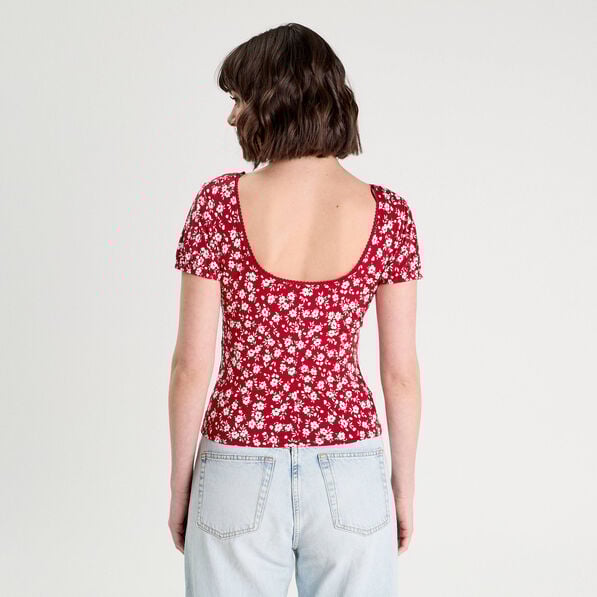 blouse manches courtes bordeaux femme Blouse manches courtes bordeaux femme
