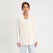 Veste blazer manches longues blanc femme