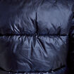 Doudoune col montant bas resserr&eacute; bleu marine femme
