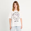 T-shirt oversize Hello Kitty blanc femme