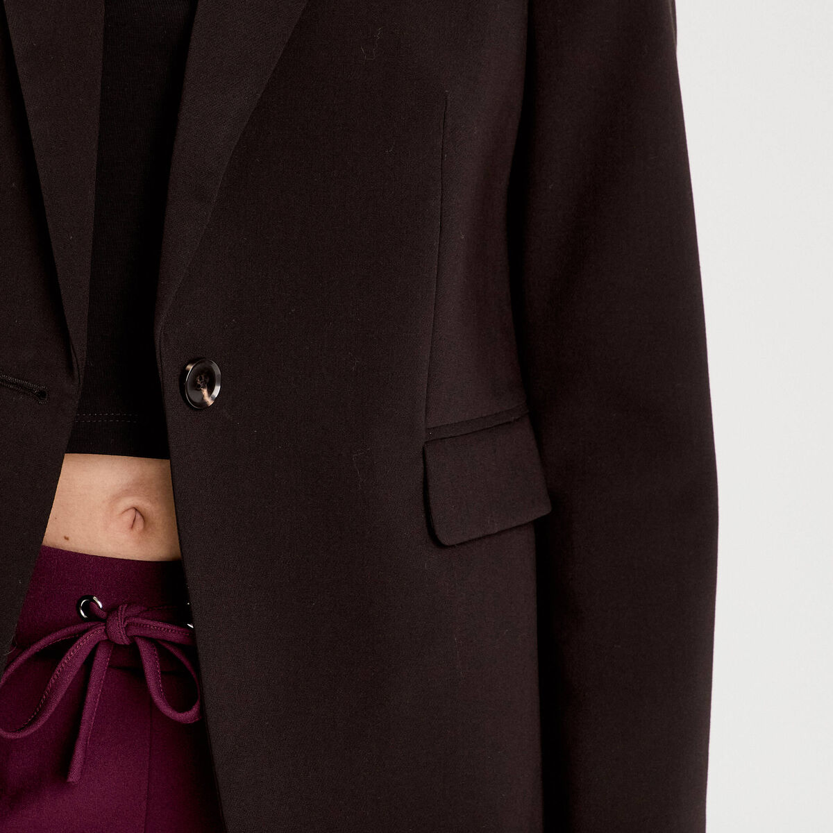 Veste esprit tailleur noir femme