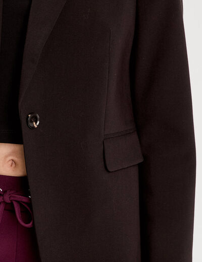 Veste esprit tailleur noir femme