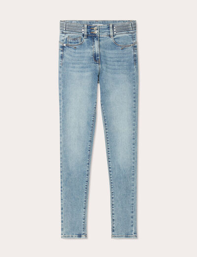 Jeans skinny push up denim double stone femme