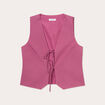 Gilet sans manches prune femme