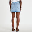 Jupe droite courte en jean clout&eacute;e denim double stone femme