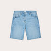 Bermuda large en jean denim double stone femme