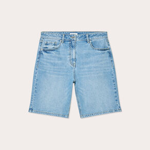 Bermuda large en jean denim double stone femme
