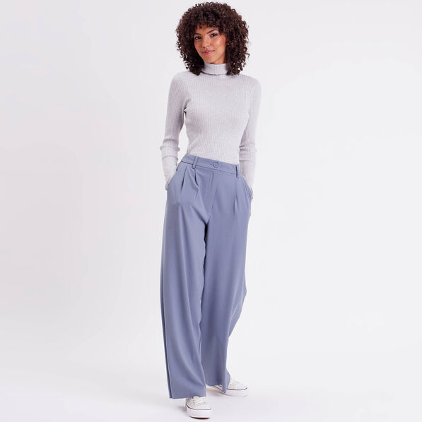 pull col roule cotele gris clair femme Pull col roulé côtelé gris clair femme