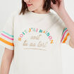 T-shirt manches courtes blanc femme