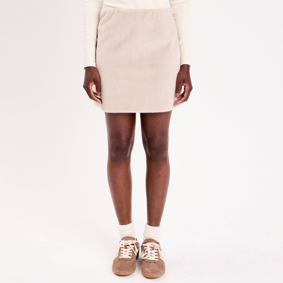 Jupe Mi-longue Coupe Évasée Marron Zara Femme - 2397726-marron